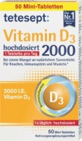Витамин D3 2000 МЕ таблетки 50 штук по 15,3 г: 
