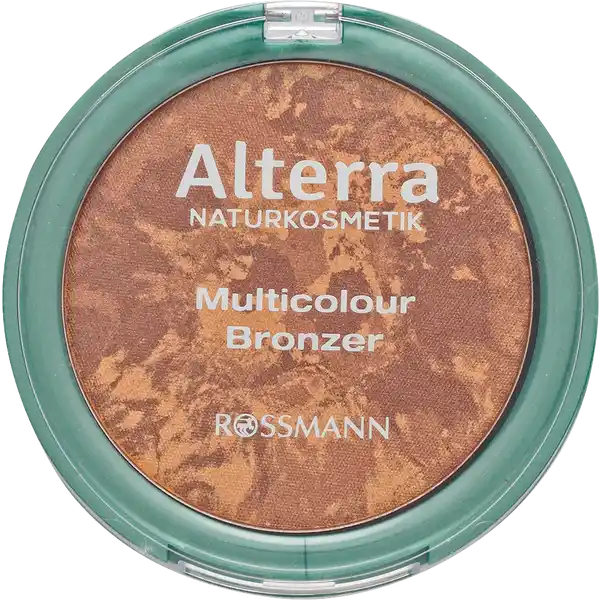 Alterra NATURKOSMETIK Multicolour Bronzer: Цвет: https://www.rossmann.de/de/make-up-alterra-naturkosmetik-multicolour-bronzer/p/4305615570822
Produktbeschreibung und details Der Multicolour Bronzer mit BioAloeVera schenkt Gesicht und Krper einen leicht gebrunten frischen SommerLook Fr einen frisch aussehenden Teint wie nach dem UrlaubDiese Rezeptur ist zu  ohne Mikroplastik laut zertifizierter NaturkosmetikDas AlterraProdukt entspricht den strengen NatrueKriterienHautvertrglichkeit dermatologisch besttigt Kontaktdaten Dirk Rossmann GmbH Isernhgener Strae   Burgwedel Testurteile Qualittssiegel ampamp Verbandszeichen Inhaltsstoffe  Golden Glow INGREDIENTS INCI Talc Mica CaprylicCapric Triglyceride Magnesium Stearate Macadamia IntegrifoliaTetraphylla Seed Oil Ricinus Communis Seed Oil Kaolin PAnisic Acid Simmondsia Chinensis Seed Oil Tocopherol Glyceryl Caprylate Tin Oxide Helianthus Annuus Seed Oil Aloe Barbadensis Leaf Juice Powder CI  CI  CI  CI  CI BESTANDTEILE Talk Schimmer Triglyceride Magnesiumstearat Macadamianuss l Rizinusl Porzellanerde Anissure Jojobakernl Vitamin E Zinnoxid Glyceryl CaprylateZinnoxide Sonnenblumenl Aloe Vera Pulver Farbstoffeaus kontrolliert biologischem Anbau aus natrlichen therischen len