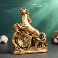 Часы "Лошадь" 22см, бронза: 