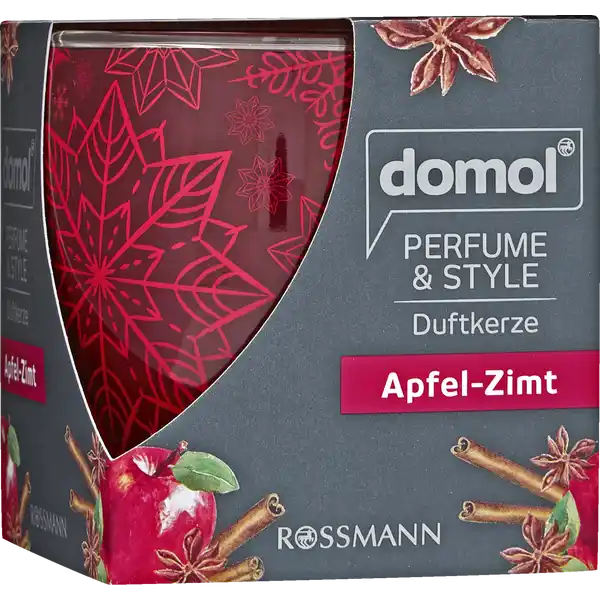 domol Perfume & Style Duftkerze Apfel-Zimt: Цвет: https://www.rossmann.de/de/haushalt-domol-perfume-und-style-duftkerze-apfel-zimt/p/4305615383446
Produktbeschreibung und details Dfte knnen uns auf ganz magische Art in eine andere Stimmung versetzen Mit der domol Duftkerze Perfume ampamp Style genieen Sie ein luxurises und sinnliches Dufterlebnis in Ihrem Zuhause Der fruchtigwrzige ApfelZimtDuft aus hochwertigen Aromen verleiht eine gemtliche und einladende Atmosphre Einfach Augen schlieen und genieen klassische Duftkerze im Glas mit dekorativem Sleevedesign bis zu  Stunden Brenndauer Kontaktdaten Dirk Rossmann GmbH Isernhgener Strae   Burgwedel wwwrossmannde UrsprungslandHerkunftsort EU Anwendung und Gebrauch Eine brennende Kerze nie ohne Aufsicht lassen Die Kerze auerhalb der Reichweite von Kindern und Haustieren brennen lassen Immer mindestens  cm zwischen den brennenden Kerzen belassen Die Kerze nicht auf oder in der Nhe von leicht entflammbaren Gegenstnden brennen lassen Kerzen nicht in Zugluft stellen Raum nach dem Gebrauch lften Direktes Einatmen von Rauch vermeiden Personen die auf Duftstoffe empfindlich reagieren sollten dieses Produkt mit Vorsicht verwenden Raumdfte sind kein Ersatz fr gute Haushaltshygiene Inhaltsstoffe Enthlt Cinnamal Methylphenylacrylaldehyde Eugenol Warnhinweise und wichtige Hinweise Warnhinweise ACHTUNG Enthlt Cinnamal Methylphenylacrylaldehyde Eugenol Kann allergische Hautreaktionen verursachen BEI BERHRUNG MIT DER HAUT Mit viel Wasser und Seife waschen Bei Hautreizung oder ausschlag rztlichen Rat einholenrztliche Hilfe hinzuziehen InhaltBehlter einer anerkannten Abfallentsorungsanlage zufhren