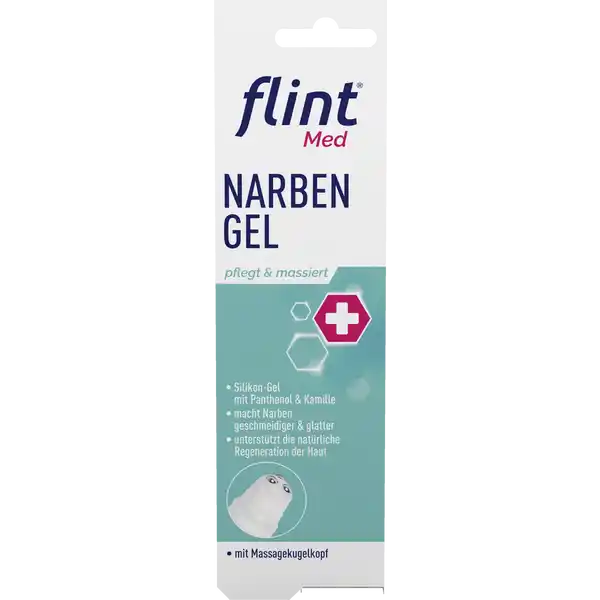 Flint Med Narbengel: Цвет: https://www.rossmann.de/de/gesundheit-flint-med-narbengel/p/4006647023309
Produktbeschreibung und details flint Med Narbengel ist ein transparentes SilikonGel speziell zur Pflege von Narben und zur Untersttzung der Hautregeneration Das Narbengel kann bei frischen und geschlossenen Narben aber auch bei lteren Narben angewendet werden In Kombination mit der Massage macht es die betroffene Haut wieder glatt und geschmeidig Panthenol hilft dabei den Feuchtigkeitsverlust zu verringern und untersttzt die natrliche Regeneration der Haut Kamille hat zudem entzndungshemmende und beruhigende Eigenschaften mit praktischem Massagekugelkopf speziell entwickelte Narbenpflege fr weichere unaufflligere Narben zum Schutz vor Austrocknung ampamp zur Verbesserung der Elastizitt macht Narben geschmeidiger ampamp glatter Panthenol untersttzt die Hautregeneration ampamp spendet Feuchtigkeit Kamille beruhigt ampamp wirkt entzndungshemmend auch fr Kinder ab  Jahren geeignet Kontaktdaten Kyberg Pharma VertriebsGmbH Keltenring   Oberhaching wwwflintMedde    UrsprungslandHerkunftsort Deutschland Anwendung und Gebrauch Das Narbengel zweimal tglich z B morgens und abends sanft mit dem Massagekopf einmassieren Nach dem Sport oder einer Dusche erneut auftragen Die Anwendung sollte idealerweise ber mehrere Monate erfolgen um die bestmglichen Ergebnisse zu erzielen Inhaltsstoffe Aqua Glycerin Dimethicone Dimethicone Crosspolymer Cetyl Diglyceryl TrisTrimethylsiloxysilylethyl Dimethicone Sodium Chloride Dimethiconol Panthenol Chamomilla Recutita Flower Water Phenoxyethanol Ethylhexylglycerin Potassium Sorbate Sodium Benzoate