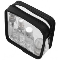 VERTICAL STUDIO quotTerrkquot Cosmetic bag with travel bottles black: Цвет: Brand: VERTICAL STUDIO Set consisting of a cosmetic bag and various utensils for filling it Utensils: spray bottle, cosmetic bottle, pump bottle, two jars, funnel, Lspoon and pourer Material: PVC, polyurethane Material (bottles): 100% polypropylene Brand logo printed on the front Zipper on top Dimensions (LxWxH): approx. 15 x 17 x 6 cm for easy transport of liquid toiletries, e.g. on the plane Leak-proof design and easy to dispense transparent material water-repellent Bag ideal for travel and at home NEW, with original packaging
https://www.sportspar.com/vertical-studio-terraak-cosmetic-bag-with-travel-bottles-black