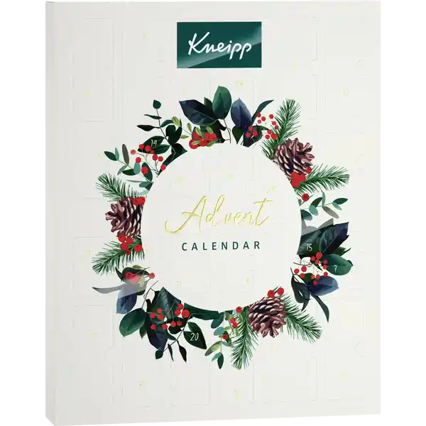 Kneipp Adventskalender 2022: Цвет: Produktbeschreibung und details  Trchen voller Vorfreude auf Weihnachten Verse dir die Weihnachtszeit mit dem Kneipp Adventskalender Von Gute Nacht bis Glckliche Auszeit  je nach Stimmungslage hlt unser Adventskalender den passenden Badezusatz fr Dich bereit Deinen Hnden und Fen schenkst Du wohltuende Pflege mit angenehmen Dften und mit einer Auswahl an Creme und AromaPflegeduschen bewahrst du deine Haut nachweislich vor dem Austrockenen Auch fr den Mann ist mit unserer Topseller Dusche Startklar etwas dabei Die Kneipp Haut und Massagele sowie Peelings und Krperlotions pflegen Deine Haut und sorgen fr ein weiches und geschmeidiges Hautgefhl Mit der Kneipp Lippenpflege sind Deine Lippen auch in der kalten Jahreszeit vor dem Austrocknen geschtzt und intensiv gepflegt Unsere Kombination an Produkten fr die kalte Jahreszeit Inhalt x Pflegelbad Mandelblten Hautzart  ml  x Pflegelbad Kuschelbad  ml x BadeEssenz Goodbye Stress  ml x BadeEssenz Tiefen Entspannung  ml x BadeEssenz Gute Nacht  ml  x BadeEssenz Lieblingszeit  ml x BadeEssenz Sport Erholung  ml  x BadeEssenz Glckliche Auszeit  ml  x Bio Hautl  ml x Massagel Sanfte Berhrung  ml x Badekristalle Gute Nacht  g x Badekristalle Kleiner Gru von Herzen  g x Repair Handcreme Wintergefhl  ml x Sekunden Handcreme  ml x Hautzartes CremelPeeling  ml x Lippenpflege Repair ampamp Prevent x AromaPflegedusche Lebensfreude  ml x Cremedusche Wintergefhl  ml x Cremedusche Hautzarte Verwhnung  ml x Men  in  Dusche Startklar  ml x AromaPflegedusche Sei frei verrckt und glcklich  ml x Mandelblten Hautzart Sensitiv Krpermilch  ml x Ringelblume HautschutzSalbe  ml x Sekunden Fucreme  ml Kontaktdaten Kneipp GmbH D Wrzburg wwwkneippde UrsprungslandHerkunftsort Deutschland Anwendung und Gebrauch PFLEGELBAD ampamp BADEESSENZ Das Badel dem einlaufenden Badewasser C zugeben und das Bad  Minuten genieen Ausreichend fr  Vollbder MASSAGEL ampamp HAUTL Dnn auftragen mit sanftem Druck und gleichmig kreisenden Bewegungen einmassieren BADEKRISTALLE  KRISTALLE FR BAD Die Badekristalle dem einlaufenden Badewasser C zugeben und vollstndig auflsen Optimale Badedauer  Minuten Ausreichend fr ein Vollbad CREAMLPEELING Auf die gereinigte noch nasse Haut des Krpers auftragen einmassieren und anschlieend abwaschen Ausreichend fr eine Anwendung HAUTSCHUTZSALBE Zur Pflege von Krper Hnden und Gesicht Inhaltsstoffe PFLEGELBAD ampamp BADEESSENZ Mandelblten Hautzart Prunus Amygdalus Dulcis Sweet Almond Oil Benzyl Benzoate PEG Sorbitan Peroleate Prunus Amygdalus Dulcis Sweet Almond Flower Extract Pogostemon Cablin Leaf Oil Amyris Balsamifera Bark Oil Citrus Aurantium Dulcis Orange Peel Oil Lavandula Hybrida Oil Limonene Linalool Coumarin AlphaIsomethyl Ionone Geraniol Citral Eugenol Citronellol Benzyl Alcohol Parfum Fragrance Helianthus Annuus Hybrid Oil Glycine Soja Soybean Oil Tocopherol Kuschelbad CaprylicCapric Triglyceride Prunus Amygdalus Dulcis Sweet Almond Oil Parfum Fragrance PEG Sorbitan Peroleate Helianthus Annuus Sunflower Seed Oil Macadamia IntegrifoliaTetraphylla Seed Oil Honey Extract Zingiber Officinale Ginger Root Oil Elettaria Cardamomum Seed Oil Eucalyptus Globulus Leaf Oil Citrus Aurantium Dulcis Orange Peel Oil Geraniol Limonene Linalool Citral Eugenol Citronellol Glycine Soja Soybean Oil Tocopherol Goodbye Stress Polysorbate  Aqua Water Glycerin Parfum Fragrance Mentha Aquatica FlowerLeafStem Extract Rosmarinus Officinalis Rosemary Leaf Oil Mentha Piperita Peppermint Oil Eucalyptus Globulus Leaf Oil Camphor Citrus Aurantium Dulcis Orange Peel Oil Simmondsia Chinensis Jojoba Seed Oil Linalool Limonene Benzyl Alcohol Geraniol AlphaIsomethyl Ionone Benzyl Salicylate Coumarin Glycine Soja Soybean Oil Tocopherol CI  CI  Tiefenentspannung Polysorbate  Aqua Water Glycerin Parfum Fragrance Pogostemon Cablin Leaf Oil Pterocarpus Soyauxii Wood Extract Styrax Tonkinensis Resin Extract Limonene Geraniol Citronellol Linalool Sodium Levulinate Sodium Anisate Citric Acid Glycine Soja Soybean Oil Tocopherol CI  CI  Benzoic Acid Gute Nacht Polysorbate  Aqua Water Glycerin Parfum Fragrance Pinus Cembra LeafTwig Oil Amyris Balsamifera Bark Oil Juniperus Mexicana Wood Oil Simmondsia Chinensis Jojoba Seed Oil Linalool Limonene Eugenol Sodium Levulinate Sodium Anisate Citric Acid Glycine Soja Soybean Oil Tocopherol CI  CI  Lieblingszeit Polysorbate  Aqua Water Glycerin Parfum Fragrance Prunus Serrulata Flower Extract Oryza Sativa Rice Bran Oil Prunus Avium Sweet Cherry Seed Oil Citrus Limon Lemon Peel Oil Citrus Aurantium Dulcis Orange Peel Oil Juniperus Virginiana Oil Hexyl Cinnamal Geraniol Limonene Linalool Helianthus Annuus Hybrid Oil Glycine Soja Soybean Oil Tocopherol CI  Sport Erholung Polysorbate  Aqua Water Glycerin Parfum Fragrance Rosmarinus Officinalis Rosemary Leaf Oil Menthol Camphor Eucalyptus Globulus Leaf Oil Citrus Aurantium Dulcis Orange Peel Oil Expressed Prunus Amygdalus Dulcis Sweet Almond Oil Limonene Linalool Citronellol Geraniol Citral Coumarin Citric Acid Sodium Levulinate Sodium Anisate Glycine Soja Soybean Oil Tocopherol CI  Glckliche Auszeit Polysorbate  Aqua Water Glycerin Parfum Fragrance Papaver Orientale Poppy Seed Oil Cannabis Sativa Seed Oil Citrus Nobilis Mandarin Orange Peel Oil Citrus Aurantium Bergamia Bergamot Fruit Oil Olibanum Limonene Geraniol Linalool Coumarin AlphaIsomethyl Ionone Citronellol Benzyl Alcohol Glycine Soja Soybean Oil Tocopherol CI  CI  HAUTL Bio Hautl Carthamus Tinctorius Safflower Seed Oil Olea Europaea Olive Fruit Oil Limonene Citrus Paradisi Grapefruit Fruit Extract Citral Linalool Citronellol Farnesol Geraniol Helianthus Annuus Sunflower Seed Oil Tocopherol  aus kontrolliert biologischem Anbau  aus natrlichem therischem l MASSAGEL Sanfte Berhrung Helianthus Annuus Sunflower Seed Oil Prunus Amygdalus Dulcis Sweet Almond Oil Simmondsia Chinensis Jojoba Seed Oil Tocopheryl Acetate Cananga Odorata Flower Oil Coumarin Citronellol Linalool Benzyl Alcohol Geraniol Eugenol Benzyl Benzoate Farnesol Benzyl Salicylate Parfum Fragrance Glycine Soja Soybean Oil Tocopherol BADEKRISTALLE Gute Nacht Sodium Chloride Pinus Cembra LeafTwig Oil Amyris Balsamifera Bark Oil Juniperus Mexicana Wood Oil Simmondsia Chinensis Jojoba Seed Oil Linalool Limonene Parfum Fragrance Polysorbate  Glycine Soja Soybean Oil Tocopherol Kleiner Gru von Herzen Sodium Chloride Parfum Fragrance Paeonia Albiflora Flower Extract Rosa Damascena Flower Oil Cymbopogon Martini Herb Extract Camellia Oleifera Seed Oil Geraniol Citronellol Polysorbate  Aqua Water Glycerin Glycine Soja Soybean Oil Tocopherol CI  CI  HANDCREME Wintergefhl Aqua Water Glycerin Prunus Amygdalus Dulcis Sweet Almond Oil Olea Europaea Olive Fruit Oil Butyrospermum Parkii Shea Butter Oenothera Biennis Evening Primrose Oil Cetearyl Olivate Olus Vegetable Oil Behenyl Alcohol Tocopheryl Acetate Panthenol Sorbitan Olivate Betaine Persea Gratissima Avocado Oil Squalane Phytosterols Olea Europaea Olive Fruit Oil Bisabolol Allantoin Crocus Sativus Flower Extract Castanea Sativa Chestnut Seed Extract Citrus Aurantium Dulcis Orange Peel Oil Eucalyptus Globulus Leaf Oil Juniperus Virginiana Oil Limonene Eugenol Coumarin pAnisic Acid Parfum Fragrance Helianthus Annuus Sunflower Seed Wax Caprylyl Glycol Xanthan Gum Carrageenan Arginine Glycine Soja Soybean Oil Sorbitan Oleate Ascorbyl Palmitate Citric Acid Tocopherol  aus kontrolliert biologischem Anbau SekundenHandcreme Aqua Water Isopropyl Myristate Methylpropanediol Simmondsia Chinensis Jojoba Seed Oil Glycerin Cetearyl Alcohol Cetearyl Glucoside Helianthus Annuus Hybrid Oil Distarch Phosphate Betaine Butyrospermum Parkii Shea Butter Squalane Tocopheryl Acetate Persea Gratissima Avocado Oil Lippia Citriodora Leaf Extract Panthenol Bisabolol Citrus Aurantium Dulcis Orange Peel Oil Citrus Limon Lemon Peel Oil Limonene Linalool Citral Geraniol Parfum Fragrance Helianthus Annuus Sunflower Seed Wax Caprylyl Glycol Palmitic Acid Stearic Acid Sodium Stearoyl Glutamate Xanthan Gum Phenylpropanol Carrageenan Hectorite Hydroxyethylcellulose Hydrogenated Olive Oil Gellan Gum Lactic Acid Glyceryl Stearate Ascorbyl Palmitate Glycine Soja Soybean Oil Citric Acid Tocopherol CREMELPEELING Hautzartes CremelPeeling Sucrose Helianthus Annuus Hybrid Oil Hydrogenated Vegetable Oil Glyceryl Oleate Methylpropanediol Prunus Amygdalus Dulcis Sweet Almond Oil Prunus Amygdalus Dulcis Sweet Almond Fruit Extract Sine Adipe Lac Citrus Aurantium Dulcis Orange Peel Oil Citrus Aurantium Bergamia Bergamot Fruit Oil Pogostemon Cablin Leaf Oil Lavandula Hybrida Oil Limonene Linalool Coumarin Geraniol Citral Citronellol Parfum Fragrance Caprylyl Glycol Phenylpropanol Glycine Soja Soybean Oil Glycerin Aqua Water Ascorbyl Palmitate Tocopherol LIPPENPFLEGE Repair ampamp Prevent Rhus Verniciflua Peel Cera Olea Europaea Olive Fruit Oil Butyrospermum Parkii Shea Butter Cocos Nucifera Coconut Oil Simmondsia Chinensis Jojoba Seed Oil Candelilla Cera Helianthus Annuus Sunflower Seed Oil Melissa Officinalis Leaf Extract Chamomilla Recutita Flower Extract Citrus Aurantium Dulcis Orange Peel Oil Expressed Citrus Limon Lemon Peel Oil Limonene Linalool Citral Benzyl Salicylate Geraniol Parfum Fragrance Tocopherol  aus kontrolliert biologischem Anbau AROMAPFLEGEDUSCHE CREMEDUSCHE ampamp WIRKDUSCHE Lebensfreude Aqua Water Sodium Laureth Sulfate Glycerin Cocamidopropyl Betaine CocoGlucoside PEG Sorbitan Peroleate PEG Glyceryl OleateCocoate Glyceryl Oleate Litsea Cubeba Fruit Oil Citrus Limon Lemon Peel Oil Cymbopogon Nardus Citronella Oil Prunus Amygdalus Dulcis Sweet Almond Oil Limonene Citral Geraniol Citronellol Linalool Parfum Fragrance Glycol Distearate Hydroxypropyl Methylcellulose PEGM Sodium Hydroxide Sodium Chloride Citric Acid Silica Glycine Soja Soybean Oil Hydrogenated Palm Glycerides Citrate Tocopherol CI  Wintergefhl Aqua Water Sodium Laureth Sulfate Glycerin CocoGlucoside PEG Sorbitan Peroleate Cocamidopropyl Betaine PEG Glyceryl OleateCocoate Glyceryl Oleate Parfum Fragrance Glycol Distearate Crocus Sativus Flower Extract Castanea Sativa Chestnut Seed Extract Butyrospermum Parkii Shea Butter Prunus Amygdalus Dulcis Sweet Almond Oil Simmondsia Chinensis Jojoba Seed Oil Citrus Aurantium Dulcis Orange Peel Oil Eucalyptus Globulus Leaf Oil Juniperus Virginiana Oil Limonene Eugenol Coumarin Sodium Levulinate Sodium Anisate Hydroxypropyl Methylcellulose Sodium Chloride Citric Acid PEGM Sodium Hydroxide Silica Glycine Soja Soybean Oil Hydrogenated Palm Glycerides Citrate Tocopherol Hautzarte Verwhnung Aqua Water Sodium Laureth Sulfate Glycerin CocoGlucoside PEG Sorbitan Peroleate Cocamidopropyl Betaine PEG Glyceryl OleateCocoate Glyceryl Oleate Glycol Distearate Prunus Amygdalus Dulcis Sweet Almond Oil Butyrospermum Parkii Shea Butter Simmondsia Chinensis Jojoba Seed Oil Prunus Amygdalus Dulcis Sweet Almond Fruit Extract Sine Adipe Lac Citrus Aurantium Dulcis Orange Peel Oil Citrus Aurantium Bergamia Bergamot Fruit Oil Pogostemon Cablin Leaf Oil Parfum Fragrance Sodium Levulinate Sodium Anisate Citral Linalool Limonene Coumarin Geraniol Benzyl Alcohol Hydroxypropyl Methylcellulose Sodium Chloride Citric Acid PEGM Sodium Hydroxide Silica Glycine Soja Soybean Oil Hydrogenated Palm Glycerides Citrate Tocopherol Startklar Aqua Water Sodium Laureth Sulfate Glycerin Cocamidopropyl Betaine CocoGlucoside PEG Sorbitan Peroleate Parfum Fragrance Glyceryl Oleate Cocos Nucifera Coconut Oil Panthenol Cymbopogon Citratus Extract Paullinia Cupana Seed Extract Juniperus Mexicana Oil Backhousia Citriodora Leaf Oil Citrus Aurantium Dulcis Orange Peel Extract Linalool Limonene Citral Sodium Anisate Sodium Levulinate PEG Glyceryl OleateCocoate Glycol Distearate Sodium Chloride Citric Acid Hydroxypropyl Methylcellulose PEGM Sodium Hydroxide Silica Glycine Soja Soybean Oil Hydrogenated Palm Glycerides Citrate Tocopherol CI  CI  Sei frei verrckt und glcklich Aqua Water Sodium Laureth Sulfate Glycerin PEG Sorbitan Peroleate Cocamidopropyl Betaine CocoGlucoside Glyceryl Oleate PEG Glyceryl OleateCocoate Prunus Amygdalus Dulcis Sweet Almond Oil Citrus Aurantium Dulcis Orange Peel Oil Oxalis Tetraphylla Extract Limonene Linalool Benzyl Salicylate Benzyl Alcohol Sodium Levulinate Sodium Anisate Parfum Fragrance Sodium Chloride Glycol Distearate Citric Acid Hydroxypropyl Methylcellulose PEGM Sodium Hydroxide Silica Glycine Soja Soybean Oil Hydrogenated Palm Glycerides Citrate CI  CI  Tocopherol KRPERMILCH Mandelblten Aqua Water Prunus Amygdalus Dulcis Sweet Almond Oil Glycerin Tocopheryl Acetate Cetearyl Olivate Butyrospermum Parkii Shea Butter Cetearyl Alcohol Panthenol Sorbitan Olivate Prunus Amygdalus Dulcis Sweet Almond Flower Extract Helianthus Annuus Sunflower Seed Wax Helianthus Annuus Hybrid Oil Citrus Aurantium Dulcis Orange Peel Oil Pogostemon Cablin Leaf Oil Lavandula Hybrida Oil Citrus Limon Lemon Peel Oil Limonene Linalool Coumarin Geraniol Citral Benzyl Alcohol Citronellol pAnisic Acid Parfum Fragrance Caprylyl Glycol Xanthan Gum Carrageenan Citric Acid Arginine Ascorbyl Palmitate Glycine Soja Soybean Oil Tocopherol HAUTSCHUTZSALBE Ringelblume Aqua Water Prunus Amygdalus Dulcis Sweet Almond Oil CaprylicCapric Triglyceride Glycerin Cetearyl Alcohol Glyceryl Stearate Citrate Mangifera Indica Mango Seed Butter Beeswax Calendula Officinalis Flower Extract Helianthus Annuus Sunflower Seed Oil Sodium Levulinate Sodium Anisate Glyceryl Caprylate Xanthan Gum Citric Acid Tocopherol  aus kontrolliert biologischem Anbau FUSSCREME Sekunden Fucreme Aqua Water Alcohol Squalane Simmondsia Chinensis Jojoba Seed Oil Cetyl Alcohol Glycerin Kaolin Distarch Phosphate Persea Gratissima Avocado Oil Lippia Citriodora Leaf Extract Tocopheryl Acetate Panthenol Hydrogenated Olive Oil Citrus Limon Lemon Peel Oil Citrus Aurantium Dulcis Orange Peel Oil Eucalyptus Globulus Leaf Oil Menthol Limonene Linalool Citral Geraniol pAnisic Acid Parfum Fragrance Cetearyl Alcohol Cetearyl Glucoside Palmitic Acid Stearic Acid Sodium Stearoyl Glutamate Caprylyl Glycol Xanthan Gum Carrageenan Glyceryl Stearate Glycine Soja Soybean Oil Tocopherol Warnhinweise und wichtige Hinweise Warnhinweise Nicht einnehmen und fr Kinder unzugnglich aufbewahren  Eine eventuelle leichte Trbung oder Flockenbildung Bodensatz ist naturbedingt und ohne Einfluss auf die Qualitt  Badewanne nach dem Bad reinigen Rutschgefahr Reste der Pflegele anschlieend mit heiem Wasser und fettlsendem Haushaltsreiniger entfernen  Um Verfrbungen zu vermeiden Badel dem einlaufenden Badewasser zugeben und unverdnntes Produkt bei direkte Kontakt mit Gegenstnden z B Wanne Fliesen Duschabtrennung oder Haut gleich mit Wasser absplen
https://www.rossmann.de/de/adventskalender-kneipp-adventskalender-2022/p/4008233150253