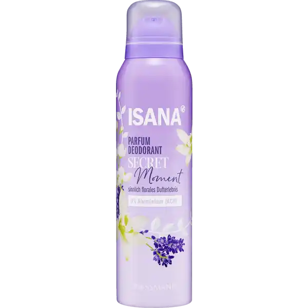 ISANA Parfum Deodorant Secret Moment: Цвет: Produktbeschreibung und details Dufterlebnis und Deoschutz fr den ganzen Tag Die ISANA PARFUM DEODORANTS mit langanhaltendem Wirkkomplex schenken Ihnen ein rundum sicheres und gepflegtes Hautgefhl Das ISANA PARFUM DEODORANT SECRET MOMENT verwhnt mit einer sinnlichen Duftkomposition aus Lavendel und Orangenblte abgerundet mit einem Hauch zarter Vanille  mit effektivem und langanhaltendem Schutz vor Krpergeruch Die Rezeptur hinterlsst keine weien Rckstnde sinnlich florales Dufterlebnis  Aluminium ACH Rezeptur ohne Mikroplastik vegan Kontaktdaten Dirk Rossmann GmbH Isernhgener Str   Burgwedel wwwrossmannde UrsprungslandHerkunftsort Hergestellt in der EU Testurteile Qualittssiegel ampamp Verbandszeichen Anwendung und Gebrauch Vor Gebrauch gut schtteln Aus  cm Entfernung unter die Achseln oder auf den Krper sprhen und kurz einwirken lassen Gebrauch Aufbewahrung und Verwendung Aufbewahrungs und Verwendungsbedingungen Extrem entzndbares Aerosol Behlter steht unter Druck kann bei Erwrmung bersten Von Hitze heien Oberflchen Funken offenen Flammen sowie anderen Zndquellen fernhalten Nicht rauchen Nicht gegen offene Flamme oder andere Zndquelle sprhen Nicht durchstechen oder verbrennen auch nicht nach Gebrauch Vor Sonnenbestrahlung schtzen Nicht Temperaturen ber C F aussetzen Darf nicht in die Hnde von Kindern gelangen Einatmen und Augenkontakt vermeiden Inhaltsstoffe Butane Alcohol Denat Propane Triethyl Citrate Parfum Propylene Glycol Linalool Limonene Benzyl Alcohol Benzyl Salicylate Geraniol Anise Alcohol Citronellol Warnhinweise und wichtige Hinweise Warnhinweise GEFAHR
https://www.rossmann.de/de/pflege-und-duft-isana-parfum-deodorant-secret-moment/p/4305615929736