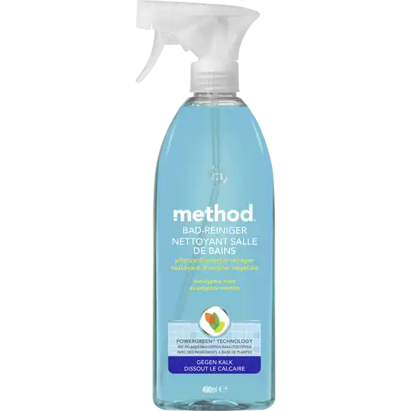 Method Bad-Reiniger Eucalyptus-Mint: Цвет: https://www.rossmann.de/de/haushalt-method-bad-reiniger-eucalyptus-mint/p/0817939018286
Produktbeschreibung und details Wir sind Method Wir haben die Mission dein Zuhause sauberer grner und bunter zu machen Wir wollen das Eintnige in das Himmlische verwandeln Und zwar mit Produkten die zu hip sind um sie unter der Sple zu verstecken All unsere Produkte wurden mit Gedanken an den Planeten entworfen Sie reinigen wie der Teufel und riechen wie der Himmel Wir sind kein gewhnliches kologisches Reinigungsmittelunternehmen Durch uns wird Hausarbeit zu einer Freude Das ist unsere Superkraft Schluss mit schmutzig Hol dir dein persnliches SpaGefhl in dein Bad und bring mit der Powergreen Technologie deine Fliesen und Armaturen zum glnzen durch die pflanzenbasierte Formel werden Seifenreste  nervige Flecken einfach gelst fast wie von zauberhand Flaschenkrper aus  recyceltem plastik gutes karma vegan da pflanzenbasiert biologisch abbaubar Kontaktdaten Ecover Deutschland GmbH Caffamacherreihe   Hamburg wwwmethodhomede   UrsprungslandHerkunftsort Belgien Gebrauch Aufbewahrung und Verwendung Aufbewahrungs und Verwendungsbedingungen khl und trocken lagern Inhaltsstoffe Inhaltsstoffe amplt NICHTIONISCHE TENSIDE ANIONISCHETENSIDE DUFTSTOFFE BENZYL SALICYLATE WEITERE WASSER ALKOHOL MILCHSURE NATRIUMCITRATE FARBSTOFFINHALTSSTOFFE PFLANZEN UND MINERALBASIERT INCI Aqua Alcohol denat Lactic acid CaprylylCapryl glucoside Sodium citrate Sodium lauryl sulfate Parfum Benzyl Salicylate Colorant Warnhinweise und wichtige Hinweise Warnhinweise Darf nicht in die Hnde von Kindern gelangen