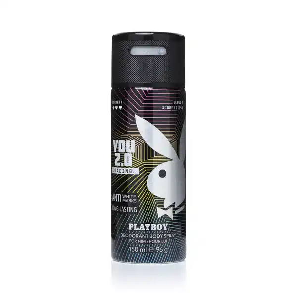 Playboy You 2.0 Loading... Deodorant Body Spray for him: Цвет: Produktbeschreibung und details AntiweieFlecken langanhaltend dermatologisch getestet Kontaktdaten EA Cosmetics Distributions GmbH Kapellenst a  Feldkirchen Kr Mnchen wwwplayboyfragrancescom UrsprungslandHerkunftsort Portugal Anwendung und Gebrauch Dose  cm vom Krper entfernt halten und sprhen Inhaltsstoffe ISOBUTANE ALCOHOL DENAT PROPANE FRAGRANCE PARFUM PROPYLENE GLYCOL LIMONENE BUTANE TRIETHYL CITRATE ETHYLHEXYLGLYCERIN COUMARIN LINALOOL CITRONELLAL ALPHAISOMETHYL IONONE CITRAL TOCOPHEROL Warnhinweise und wichtige Hinweise Warnhinweise GEFAHR Extrem entzndbares Aerosol Behlter steht unter Druck Kann bei Erwrmung bersten Von Hitze heien Oberflchen Funken offenen Flammen und anderen Zndquellen fernhalten Nicht rauchen Nicht gegen offene Flamme oder andere Zndquelle sprhen Nicht gewaltsam ffnen nicht durchstechen oder verbrennen auch nicht nach Gebrauch Vor Sonnenbestrahlung schtzen Nicht Temperaturen ber  C aussetzen Darf nicht in die Hnde von Kindern gelangen Dose nur entleert in die Wertstoffsammlung geben Benutzung ausschlielich gem Verwendungszweck Kontakt mit Augen und tiefe Inhalation vermeiden Nicht auf gereizte oder verletzte Haut sprhen Nicht im Intimbereich benutzen
https://www.rossmann.de/de/pflege-und-duft-playboy-you-20-loading-deodorant-body-spray-for-him/p/5050456524167