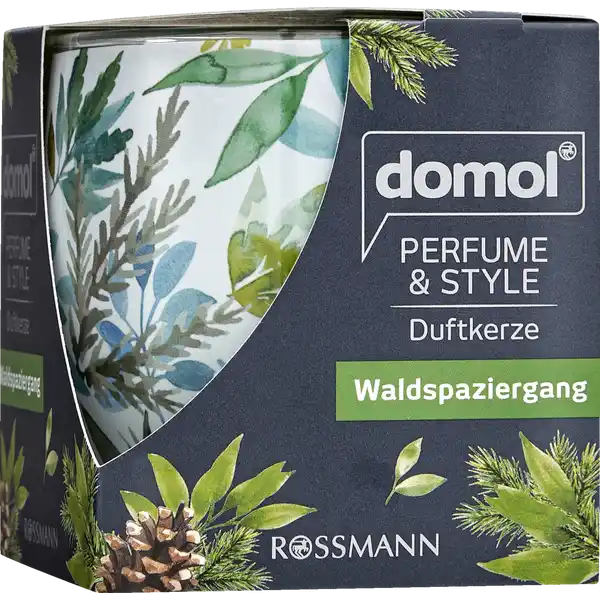 domol Perfume & Style Duftkerze Waldspaziergang: Цвет: https://www.rossmann.de/de/haushalt-domol-perfume-und-style-duftkerze-waldspaziergang/p/4305615601717
Produktbeschreibung und details Freuen Sie sich auf magische Momente im Kerzenschein Das Geheimnis der Dfte liegt in den Emotionen die sie in uns wecken Die domol Perfume ampamp Style Duftkerze Waldspaziergang verwandelt Ihr Zuhause in eine Wohlfhloase Entspannen Sie sich beim Lichterspiel der Kerzenflamme und lassen Sie sich von dem wrzigfrischen Pinienduft verzaubern Die Neofresh Technologie neutralisiert zudem unangenehme Gerche klassische Duftkerze im Glas mit dekorativem Sleevedesign bis zu  Stunden Brenndauer Kontaktdaten Dirk Rossmann GmbH Isernhgener Strae   Burgwedel wwwrossmannde   UrsprungslandHerkunftsort Hergestellt in der EU Inhaltsstoffe Enthlt ethoxymethoxycyclododecane dimethylcyclohexenecarbaldehyde Kann allergische Reaktionen hervorrufen Warnhinweise und wichtige Hinweise Warnhinweise Eine brennende Kerze nie ohne Aufsicht lassen Die Kerze auerhalb der Reichweite von Kindern und Haustieren brennen lassen Immer mindestens  cm zwischen den brennenden Kerzen belassen Die Kerze nicht auf oder in der Nhe von leicht entflammbaren Gegenstnden brennen lassen Kerzen nicht in Zugluft stellen Raum nach dem Gebrauch lften Direktes Einatmen von Rauch vermeiden Personen die auf Duftstoffe empfindlich reagieren sollten dieses Produkt mit Vorsicht verwenden Raumdfte sind kein Ersatz fr gute Haushaltshygiene Enthlt ethoxymethoxycyclododecane dimethylcyclohexenecarbaldehyde Kann allergische Reaktionen hervorrufen