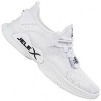 JELEX "Performance" Men Sneakers white: Цвет: https://www.sportspar.com/jelex-performance-men-sneakers-white
Brand: JELEX Upper material: textile Inner material: textile Sole: rubber Closure: lacing Brand logo on the tongue, outside and heel Breathable, knitted upper material hugs the foot precisely, providing support and ultra-light comfort Low cut, leg ends below the ankle elastic slip entry a pull tab on the heel for easier entry wave-shaped, cushioning outsole Non-slip, structured outsole ensures optimal grip removable, perforated insole non-slip, wide outsole contrasting color design Machine washable - hand wash including JELEX shoe box NEW, with original packaging