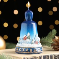 Свеча декоративная "Колокольчик Рождественский", большая, 6,5х6,5х10 см: 