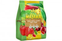 «Mayama», мармелад жевательный с соком манго, клубники, лимона, вишни, яблок, 250г: 