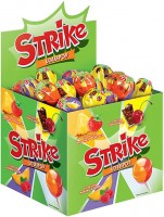 «Strike», карамель на палочке с двойными вкусами, 11,3г (упаковка 50шт.): 