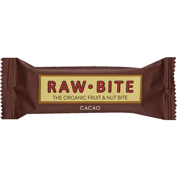 RAW BITE Bio Riegel aus Trockenfrchten und Nssen: Цвет: Produktbeschreibung und details Der RAWBITE Cacao Riegel ist dein tglicher Begleiter wenn dich unterwegs die Lust auf etwas Ses berkommt Die Kombination aus weichen Datteln knackigen Nssen und herbem Kakao macht unseren Riegel nicht nur unwiderstehlich lecker sondern versorgt dich dabei auch noch mit Energie Lebensmittelunternehmer Name Organic Friends ampamp Sports GmbH Adresse Groe Elbstrae   Hamburg wwwrawbitecomeu   Bio Zertifikat DKKO Rechtlich vorgeschriebene Produktbezeichnung Frucht ampamp Nuss Riegel Zutaten Frucht  Datteln Rosinen Nsse  Cashews Mandeln Kakao  aus biologischem Anbau  DKOKO Nhrwerte Durchschnittliche Nhrwertangaben pro  g Energie  kj   kcal Fett  g davon  gesttigte Fettsuren  g Kohlenhydrate  g davon  Zucker  g Eiwei  g Salz  g
https://www.rossmann.de/de/lebensmittel-raw-bite-bio-riegel-aus-trockenfruechten-und-nuessen/p/5712840020029