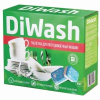 Таблетки для посудомоечных машин 30 штук, DIWASH: Цвет: Средство для мытья посуды в посудомоечных машинах в таблетках. Удаляет сложные и засохшие загрязнения посуды, в том числе пятна крахмала и жира. Отлично очищает посуду и столовые приборы, придавая им блеск. Защищает от накипи и коррозии.
: DIWASH
: 2
: Бытовая и проф. химия
: Средства для кухни
Используйте таблетки вместе с солью и ополаскивателем.Состав:– менее 5% кислородосодержащий отбеливатель;– активатор TAED;– менее 5% неионогенные ПАВ;– фосфаты 5-15%;– фосфонаты;– силикаты;– энзимы;– поликарбоксилаты;– ароматизатор;– лимонен.Каждая таблетка в упаковке.