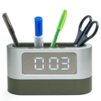 Часы - органайзер электронные с будильником, настольные, с календарем, секундомером, 3ААА: 
