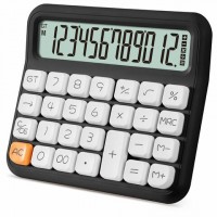 Калькулятор настольный BRAUBERG KW-1000-BK (152x132 мм), 3D кнопки, 12 разрядов, черный, 272956: Цвет: Настольный калькулятор BRAUBERG KW-1000. Стильный корпус с объемными, приятными глазу и пальцам 3D кнопками.
: BRAUBERG
: Китай
: Техника для офиса
: Калькуляторы
: Калькуляторы настольные
Калькулятор производит все основные арифметические действия: вычисления с процентами, извлечение квадратного корня. Удобен в работе благодаря наличию клавишей корректировки числа, "00" и "GT" (общее суммирование), а также кнопок для работы с памятью калькулятора. Большой двенадцатиразрядный дисплей отображает большие значения с высокой точностью округления. Корпус калькулятора имеет приятные округлые формы и лаконичный дизайн, а его 3D кнопки имеют приятный ход и звук нажатия, которые не оставит вас равнодушными.Функция автоматического отключения (через 8-10 минут бездействия) позволяют максимально продлить срок службы калькулятора без замены батареи.Размер – 152х132 мм. Гарантия – 10 лет.