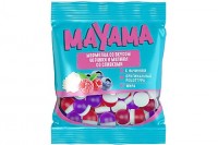 «Mayama», мармелад жевательный с желейной начинкой со вкусом черники и малины со сливками, 70г: 