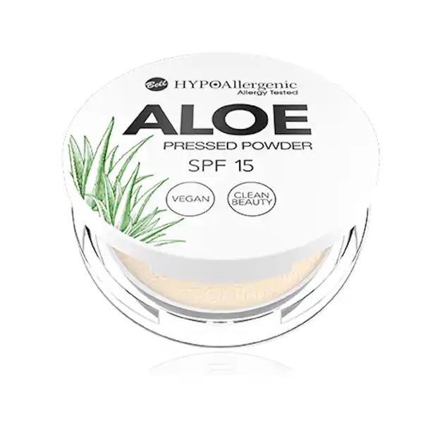 HYPOAllergenic Aloe Pressed Powder SPF 15 02 Vanilla: Цвет: Produktbeschreibung und details Das mattierende Aloe Pressed Powder fixiert das MakeUp optimal und spendet gleichzeitig der Haut dank des enthaltenden Aloe VeraSafts viel Feuchtigkeit Der integrierte Lichtschutzfaktor schtzt die Haut vor schdlichen UVStrahlen Einfach in der Anwendung Erhltlich in  Nuancen Die Formulierung entspricht unserem Clean BeautyAnsatz und  der Inhaltsstoffe sind natrlichen Ursprungs Veganes Produkt Geeignet fr Personen mit empfindlicher und zu Allergien neigender Haut Dermatologisch getestet Kontaktdaten Bell PPHU Bell PPHU ul Graniczna  G  Jzefw Poland Anwendung und Gebrauch Mit einem Pinsel oder Schwamm auf das Gesicht auftragen Bei Bedarf wiederholen Inhaltsstoffe Mica Talc Zinc Oxide nano Titanium Dioxide nano Isocetyl Stearoyl Stearate Silica Boron Nitride Synthetic Sapphire Ethylhexyl Methoxycinnamate Zinc Stearate Dimethicone DimethiconeVinyl Dimethicone Crosspolymer Helianthus Annuus Seed Oil Pentaerythrityl Tetraisostearate Aluminum Hydroxide Hydrogen Dimethicone Ethylhexylglycerin Isoceteth Aloe Barbadensis Leaf Extract Rosmarinus Officinalis Leaf Extract Trimethoxycaprylylsilane Triethoxycaprylylsilane BHT Phenoxyethanol CI  CI  CI  CI
https://www.rossmann.de/de/make-up-hypoallergenic-aloe-pressed-powder-spf-15-02-vanilla/p/5902082553267