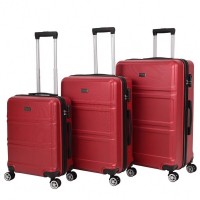 VERTICAL STUDIO "Bars" Suitcase Set of 3 20" 24" 28" wine red: Цвет: Brand VERTICAL STUDIO Set consisting of three trolley cases Outer material plastic ABS big Trolley External dimensions HWD  cm   cm   cm inches      Net weight  volume kg  L medium Trolley External dimensions HWD  cm   cm   cm inches      Net weight  volume kg  L smaller Trolley External dimensions HWD  cm   cm   cm inches      Net weight  volume  kg   l Lining material  polyester Brand logo as a metal emblem on the front Matryoshka design can be stored inside each other to save space The smallest Suitcase corresponds to the size regulations for hand luggage a telescopic handle with several possible height settings four smoothrunning wheels for convenient transport a large main compartment with a circumferential way zipper three digit suitcase lock  possible combinations Divider with integrated zippered mesh pocket for division converging tension straps with click closure Interior lined throughout Zippered lining on each side of the case two carrying handles with suspension four spacers on one side structured outer material with a matte finish NEW with box ampamp original packaging
https://www.sportspar.com/vertical-studio-bars-suitcase-set-of-3-20-24-28-wine-red
