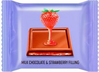«O'Zera», молочный шоколад с желейной клубничной начинкой Milk & Strawberry filling (коробка 1,2кг): 