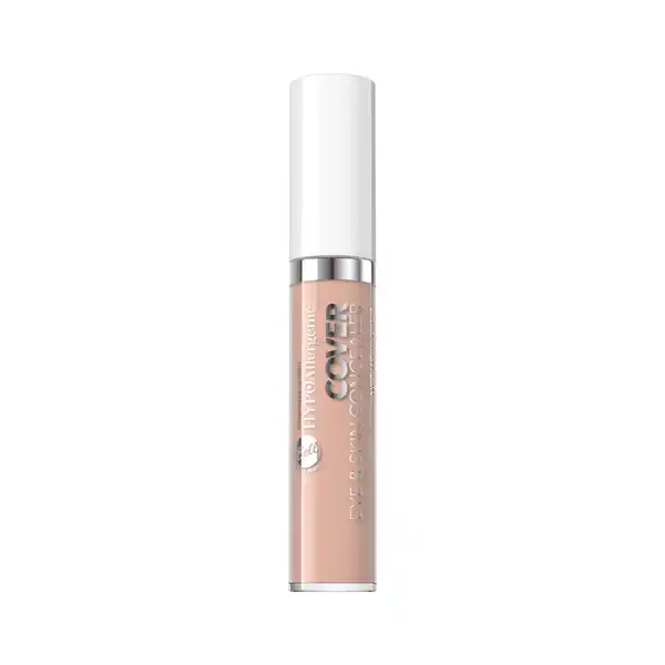 HYPOAllergenic Cover Eye&Skin Stick Concealer 35 peach beige: Цвет: Produktbeschreibung und details Der HYPOAllergenic Cover EyeampampSkin Concealer tarnt alle Hautunreinheiten und bietet ein angenehmes Tragegefhl fr den ganzen Tag Die nicht austrocknende Formel wurde so entwickelt dass sie auch um die Augen herum angewendet werden kann selbst wenn man besonders empfindliche Haut hat Gleichzeitig werden Augenringe und Hautunreinheiten optimal verdeckt und die Haut wird optisch geglttet Der dazu entwickelte Applikator erleichtert das przise Auftragen Das Produkt wurde unter der Aufsicht von Dermatologen und Augenrzte entwickelt und getestet Geeignet fr Personen mit sensiblen Augen sowie Brillen und Kontaktlinsentrger Anwendung und Gebrauch Tragen Sie den Concealer vor der Foundation auf um kleine Makel und Unebenheiten zu kaschieren Gebrauch Aufbewahrung und Verwendung Aufbewahrungs und Verwendungsbedingungen Khl und trocken lagern Inhaltsstoffe Aqua Water Cyclopentasiloxane Cyclohexasiloxane Polymethyl Methacrylate Glycerin PEGPPG dimethicone disteardimonium Hectorite Sodium Chloride dimethiconol C Alkyl Methicone C Olefn Polysorbate  Ethylhexylglycerin Propylene Carbonate Trimethoxycaprylylsilane Triethoxycaprylylsilane Phenoxyethanol CI  Ultramarines CI  CI  Iron Oxides CI  Titanium dioxide
https://www.rossmann.de/de/make-up-hypoallergenic-cover-eyeundskin-stick-concealer-35-peach-beige/p/5902082524724