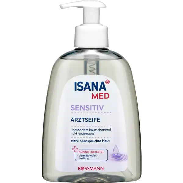 ISANA MED Arztseife Sensitiv sensitiv: Цвет: https://www.rossmann.de/de/pflege-und-duft-isana-med-arztseife-sensitiv-sensitiv/p/4305615908090
Produktbeschreibung und details besonders hautschonend pH hautneutral stark beanspruchte Haut Besonders die beanspruchte Haut wird durch hufiges Waschen noch strker strapaziert Deshalb haben unsere Experten eine Rezeptur entwickelt die die Haut auch bei hufigem Waschen pflegt Wirkung Die ISANA Med Arztseife reinigt empfindliche und stark beanspruchte Haut mit ihren wertvollen Inhaltsstoffen sehr schonend Die antibakterielle Wirksamkeit beruht auf dem eingesetzten bakteriostatischem Wirkkomplex hoher Anteil an rckfettenden Zustzen antibakteriell Hautvertrglichkeit dermatologisch besttigt Diese Rezeptur ist zu  ohne Mikroplastik Kontaktdaten Dirk Rossmann GmbH Isernhgener Strae   Burgwedel wwwrossmannde UrsprungslandHerkunftsort Deutschland Testurteile Qualittssiegel ampamp Verbandszeichen Inhaltsstoffe Aqua Sodium Laureth Sulfate Cocamidopropyl Betaine Lactic Acid Sodium Chloride CocoGlucoside Glyceryl Oleate Hydrolyzed Wheat Protein Sucrose Cocoate Parfum Citrus Aurantium Dulcis Peel Extract Tocopherol Hydrogenated Vegateble Glycerides Citrate Citric Acid Sodium Citrate Sodium Benzoate Potassium Sorbate Limonene Linalool