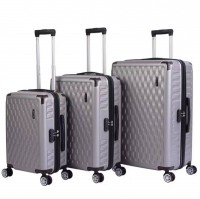 VERTICAL STUDIO "Odense" Suitcase Set of 3 20" 24" 28" gray: Цвет: Brand VERTICAL STUDIO Set consisting of three trolley cases Outer material plastic ABS big Trolley External dimensions HWD  cm   cm   cm inches      Net weight  volume kg  L medium Trolley External dimensions HWD  cm   cm   cm inches      Net weight  volume kg  L smaller Trolley External dimensions HWD  cm   cm   cm inches      Net weight  volume  kg   l Lining material  polyester Brand logo as a metal emblem on the front Matryoshka design can be stored inside each other to save space The smallest Suitcase corresponds to the size regulations for hand luggage a telescopic handle with several possible height settings four smoothrunning wheels for convenient transport a large main compartment with a circumferential way zipper three digit suitcase lock  possible combinations Divider with integrated zippered mesh pocket for division converging tension straps with click closure Interior lined throughout Zippered lining on each side of the case two carrying handles with suspension four spacers on one side structured outer material with a matte finish NEW with box ampamp original packaging
https://www.sportspar.com/vertical-studio-odense-suitcase-set-of-3-20-24-28-gray