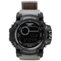 LEANDRO LIDO "Rimini" Unisex Sports Watch light grey: Цвет: Brand: LEANDRO LIDO including battery 12-bit digital display with hours, minutes, seconds, day, day of the week, week and month Water resistance: 3 ATM Stopwatch, alarm and hourly chime function 12/24 hour format Watch case: ABS plastic Watch strap: TPU rubber Watch glass: plastic Movement: Japanese quartz movement Background can be illuminated by button Brand logo on the front above the dial Dial diameter: approx. 53 mm Strap Width: Approx. 22mm adjustable bracelet with double pin clasp maximum wrist circumference up to approx. 20 cm User manual is included suitable for sports and leisure Stainless steel back including reusable box packaging NEW, with tags &amp; original packaging &gt;Disposal instructions for batteries
https://www.sportspar.com/leandro-lido-rimini-unisex-sports-watch-light-grey