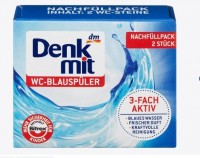 Сменная упаковка средства для смыва унитаза, 40 г 2 шт: https://www.dm.de/denkmit-wc-blauspueler-nachfuellpack-p4058172047251.html