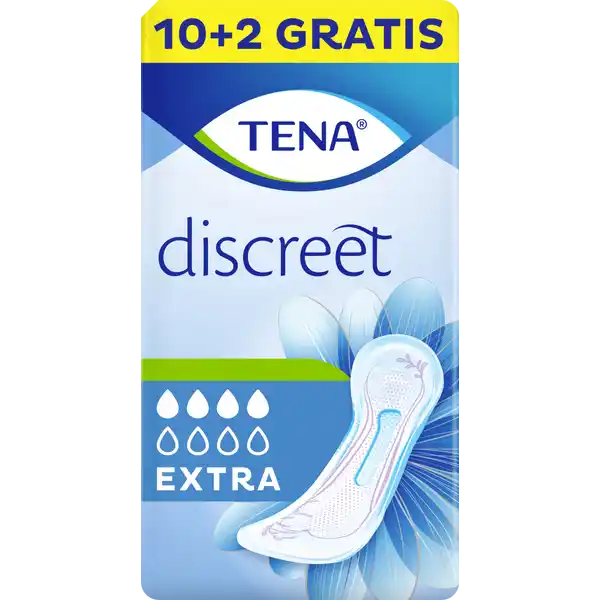 TENA discreet extra Einlagen 10+2: Цвет: Produktbeschreibung und details TENA Discreet Extra Inkontinenzprodukte bieten maximalen Schutz bei mittelstarkem unfreiwilligem Harnverlust Die InstaDRY Technologie saugt Flssigkeit sofort auf und der superabsorbierende Kern schliet diese verlsslich im Inneren der Einlage ein weg von der Haut Dank Dreifachschutz vor Auslaufen Feuchtigkeit und Gerchen ist TENA Discreet Extra die ideale Wahl fr jeden Tag fr alle Frauen mit mittelstarker Blasenschwche Die weiche Inkontinenzeinlage ist bequem zu tragen elastische Kanten sorgen fr einen angenehmen krpernahen Sitz Fhlen Sie sich mithilfe sofortiger Flssigkeitsabsorption und der bequemen Passform jederzeit sicher  was auch immer der Tag fr Sie bereithlt speziell fr mittlere Blasenschwche entwickelt Dreifachschutz vor Auslaufen Feuchtigkeit und Gerchen diskret und sicher schtzt wie TENA trocken sicher und geruchsbindend sofortige Absorption dank InstaDRY Technologie Geruchsbinder Fresh Odor Control fr Sicherheit und Diskretion dermatologisch getestet und parfmfrei einzeln verpackt Kontaktdaten Essity Germany GmbH Sandhofer Strasse   Mannheim wwwtenade UrsprungslandHerkunftsort Niederlande Gebrauch Aufbewahrung und Verwendung Aufbewahrungs und Verwendungsbedingungen Gebrauchte Einlagen bitte mit dem Hausmll entsorgen nicht in die Toilette werfen Warnhinweise und wichtige Hinweise Warnhinweise Produkt zur Einmalnutzung Nicht wiederverwendbar
https://www.rossmann.de/de/pflege-und-duft-tena-discreet-extra-einlagen-102/p/7322541067278