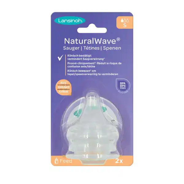 Lansinoh NaturalWave® Sauger Gr. S: Цвет: Produktbeschreibung und details Mit diesem Sauger gelingt der einfache Wechsel von der Brust zur Flasche und zurck zur Brust Gre S  fr langsamen Milchfluss klinisch besttigt vermindert Saugverwirrung extraweiches und flexibles Silikon bewahrt das natrliche Saugverhalten einfacher Wechsel von der Brust zur Flasche und zurck zur Brust AntiKolikVentil verringert das Schlucken von Luft  RAMS Clinical research of Pigeon Peristaltic PLUS Moscow  ampamp Woolridge et al How BreastFed Babies Bottle Feed Leeds  Kontaktdaten Lansinoh Laboratories Inc Bayerischer Platz   Berlin wwwlansinohde
https://www.rossmann.de/de/baby-und-spielzeug-lansinoh-naturalwave-sauger-gr-s/p/5060062999785