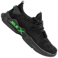 JELEX "Performance" Men Sneakers black: Цвет: https://www.sportspar.com/jelex-performance-men-sneakers-black
Brand: JELEX Upper material: textile Inner material: textile Sole: rubber Closure: lacing Brand logo on the tongue, outside and on the heel breathable, knitted upper fits snugly around the foot for support and ultra-lightweight comfort Low cut, leg ends below the ankle elastic slip entry a pull tab on the heel for easier entry wavy, cushioning outsole non-slip, structured outsole ensures optimal grip removable, perforated insole grippy, wide outsole contrasting color design machine washable - hand wash Includes JELEX shoe box NEW, with original packaging