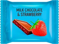 «O'Zera», молочный шоколад Milk & Strawberry с клубничными криспами (коробка 1,2кг): 