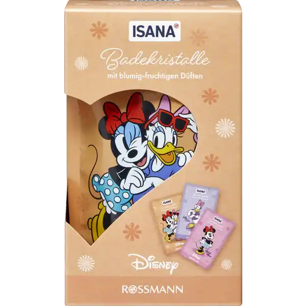 ISANA Badekristalle mit blumigfruchtigen Dften: Цвет: https://www.rossmann.de/de/pflege-und-duft-isana-badekristalle-mit-blumig-fruchtigen-dueften/p/4305615971582
Produktbeschreibung und details Badekristalle blau  Minnie und Daisy Minnies und Daisys blumig duftende Badekristalle sorgen fr ein wunderbares Badeerlebnis Die pflegende Formulierung mit wertvollen Meeresmineralien ist sanft zur Haut und sorgt fr angenehme Entspannung Badekristalle lila  Daisy Duck Daisys zuckers duftende Badekristalle bringen Harmonie in die Badewanne Die pflegende Formulierung mit wertvollen Meeresmineralien ist sanft zur Haut und sorgt fr wohltuende Gelassenheit Badekristalle orange  Minnie Mouse Minnies exotisch duftende Badekristalle verzaubern die Badewanne Die pflegende Formulierung mit wertvollen Meeresmineralien ist sanft zur Haut und sorgt fr eine entspannte Auszeit Hautvertrglichkeit dermatologisch besttigt vegan Kontaktdaten Dirk Rossmann GmbH Isernhgener Str   Burgwedel wwwrossmannde UrsprungslandHerkunftsort Deutschland Testurteile Qualittssiegel ampamp Verbandszeichen Anwendung und Gebrauch Die Badekristalle vollstndig in das einlaufende Badewasser geben Geniee deine Auszeit in der Badewanne fr  Minuten bei einer Wassertemperatur von  C Inhaltsstoffe blau Maris Sal Parfum Silica Sodium CocoSul  fate Linalool Tocopherol Limonene CI  Sodium Sulfate Aqua Sodium Hydroxide Sodium Chloride lila Maris Sal Parfum Silica Sodium CocoSul  fate Tocopherol CI  Sodium Sulfate CI  Aqua Sodium Hydroxide Sodium Chloride orange Maris Sal Silica Parfum Glycerin Aqua Sodium CocoSulfate CI  Sodium Sulfate CI  Sodium Chloride Coco Nucifera Fruit Extract Sodium Hydroxide Warnhinweise und wichtige Hinweise Warnhinweise Kontakt des Trockenproduktes mit Augen und Schleimhuten vermeiden Auerhalb der Reichweite von Kindern aufbewahren Kein Lebensmittel Nicht zum Verzehr geeignet Vor Wrme geschtzt und trocken lagern Hautvertrglichkeit dermatologisch besttigt