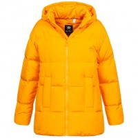 adidas Originals Women Down Jacket GD2518: Цвет: https://www.sportspar.com/adidas-originals-women-down-jacket-gd2518
Brand: adidas Materials: 100%nylon Lining: 100% polyester (recycled) Filling: 80% duck down, 20% feathers Hood padding and interior: 100% polyester Padding outside: 100% polypropylene Brand logo embroidered on the left chest classic adidas stripes on the sides water-repellent upper material Stand-up collar with chin guard detachable hood with zip full-length zip with logo zip two side pockets with zipper elastic, ribbed cuffs straight hem regular fit pleasant wearing comfort NEW, with tags &amp; original packaging