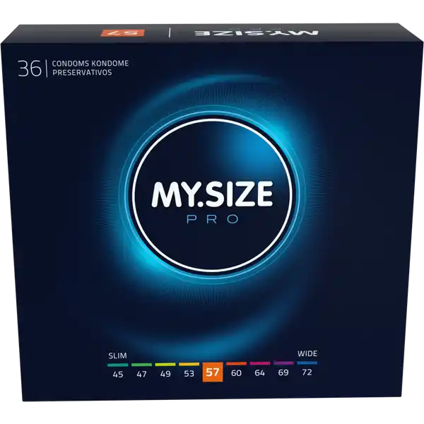 MY.SIZE PRO Kondome 57 mm: Цвет: Produktbeschreibung und details MYSIZE PRO  dnne Kondome fr mehr Sicherheit durch richtigen Sitz bei gleichzeitig intensivem Gefhl Mehr Sicherheit durch individuell abgestimmte Paform Besonders allergenarm und geruchsneural durch die Verwendung von hochgradig reinem VYTEXLatex Die minimale Wandstrke von  bis  mm ist besonders dnn und damit besonders gefhlsecht Nachhaltig und vegan Weit oberhalb der Norm liegende Qaulitt Alle Kondome entsprechen der EURichtlinie fr Medizinprodukte  EWG MYSIZE PRO Kondome  mm glatt zylindrisch transparent mit Resrvoir mit Gleitmittel Kontaktdaten RampampS consumer goods GmbH Wasserburger Landstrae   Mnchen wwwmysizecondomscom Anwendung und Gebrauch Bereits bei Entnahme aus der Verpackung ist unbedingt darauf zu achten das Kondom vorsichtig zu behandeln um Beschdigungen durch Fingerngel Schmuck usw zu vermeiden Das Kondom muss vor dem ersten Kontakt zwischen Penis und Krper des Partnersder Partnerin ber den erigierten Penis gestreift werden um bei der Verhinderung von sexuell bertragbaren Infektionen und von Schwangerschaft untersttzend wirken zu knnen Halten Sie das Reservoir an der Spitze des Kondoms so mit Daumen und Zeigefinger dass dort kein Luftpolster entsteht Rollen Sie das Kondom ber den Penis ab Falls Sie spren dass das Kondom abrutscht oder bermig auf dem Penis spannt unterbrechen Sie den Liebesakt und berprfen Sie den Sitz da dies zu einem Riss fhren kann Eventuell mssen Sie eine andere Kondomgre whlen Bald nach der Ejakulation muss der Penis zurckgezogen werden wobei das Kondom am Penisansatz festzuhalten istBei Verwendung eines zustzlichen Gleitmittels ist es erforderlich nur solche zu verwenden die fr den Gebrauch mit Kondomen als geeignet ausgewiesen sind Die Anwendung fetthaltiger Gleitmittel wie Vaseline Babyl Krperlotionen Massagele Butter Margarine usw ist zu vermeiden da diese die Unversehrtheit des Kondoms beeintrchtigenBei gleichzeitiger Anwendung von Medikamenten die in Kontakt mit dem Kondom kommen knnen ist es erforderlich einen Arzt oder Apotheker zu deren Vertrglichkeit zu konsultierenSollte ein Kondom whrend des Gebrauchs undicht werden oder bersten suchen Sie mglichst schnell medizinische Hilfe mindestens innerhalb von  StundenWenn die Einzelpackung offensichtlich beschdigt ist das Kondom verwerfen und ein neues Kondom aus einer unbeschdigten Packung verwenden Entsorgen Sie das gebrauchte Kondom im Abfalleimer und nicht in der Toilette Verwenden Sie das Kondom nur einmal da bei Wiederverwendung ein erhhtes Risiko fr ein Versagen oder fr eine Infektion gegeben ist Gebrauch Aufbewahrung und Verwendung Aufbewahrungs und Verwendungsbedingungen Khl und trocken lagern Vor direkter Sonneneinstrahlung und Hitze schtzen Inhaltsstoffe Naturkautschuklatex Silikongleitgel Warnhinweise und wichtige Hinweise Warnhinweise Jedes Kondom nur einmal verwenden Keine Verhtungsmethode kann igen Schutz vor ungewollter Schwangerschaft oder Infektionskrankheiten garantieren Gebrauchsanweisung beachten Kondome bieten nur bei vaginalem Geschlechtsverkehr ihren bestmglichen SchutzDiese Kondome bestehen aus Naturkautschuklatex der bei Latexallergikern eventuell allergische Reaktionen einschlielich eines anaphylaktischen Schocks hervorrufen kann Kein Verhtungsmittel kann einen  Schutz garantieren
https://www.rossmann.de/de/gesundheit-mysize-pro-kondome-57-mm/p/4025838436575