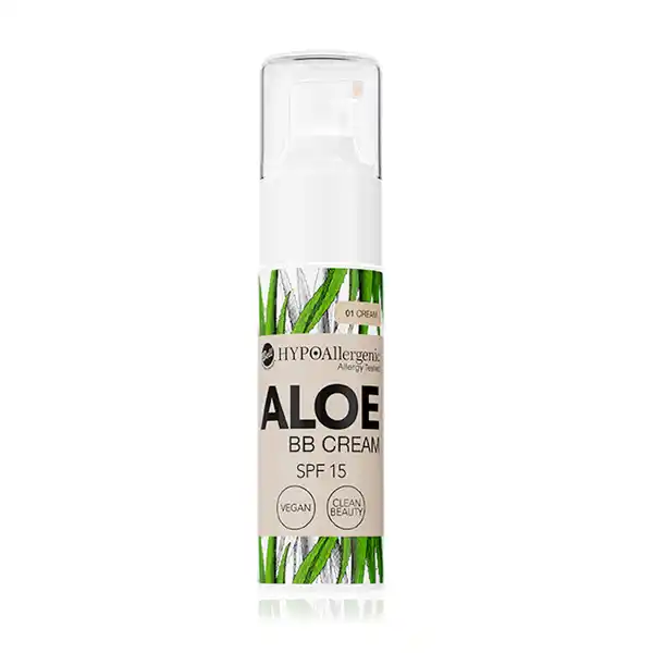 HYPOAllergenic Aloe BB Cream SPF 15 01 Cream: Цвет: Produktbeschreibung und details Die HYPOAllergenic Aloe BB Cream mit LSF  kombiniert Pflege und Foundation in einem Produkt Der enthaltene Aloe VeraSaft wirkt khlend auf der Haut spendet sehr viel Feuchtigkeit und hinterlsst einen ausgeruhten und gesund aussehenden Teint Dank des enthaltenen Lichtschutzfaktor ist die Haut perfekt vor den schdlichen UVStrahlen geschtzt Die cremige Textur lsst sich leicht verteilen und bietet eine natrliche Abdeckung Erhltlich in  Nuancen Die Formulierung entspricht unserem Clean BeautyAnsatz und  der Inhaltsstoffe sind natrlichen Urspungs Veganes Produkt Geeignet fr Personen mit empfindlicher und zu Allergien neigender Haut Dermatologisch getestet Kontaktdaten Bell PPHU Bell PPHU ul Graniczna  G  Jzefw Poland Anwendung und Gebrauch Eine kleine Menge auf das Gesicht auftragen und mit den Fingern einem Pinsel oder Schwamm verblenden Inhaltsstoffe Aqua Diethylhexyl Carbonate Polyglyceryl DiisostearatePolyhydroxystearateSebacate Titanium Dioxide Coconut Alkanes Isononyl Isononanoate Glycerin Magnesium Sulfate Silica Aloe Barbadensis Leaf Juice Disteardimonium Hectorite Stearic Acid Stearoyl Inulin Polymethylsilsesquioxane Ethylhexylglycerin Propylene Carbonate Hydrogenated Lecithin Aluminum Hydroxide Alumina Magnesium Oxide Phenoxyethanol Potassium Sorbate Sodium Benzoate CI  CI  CI  CI
https://www.rossmann.de/de/make-up-hypoallergenic-aloe-bb-cream-spf-15-01-cream/p/5902082552826