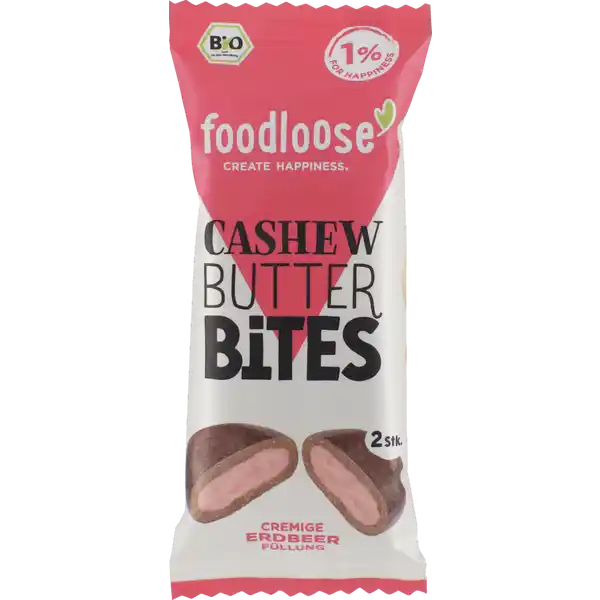 foodloose Bio Cashew Butter Bites Erdbeere: Цвет: Produktbeschreibung und details Erdnussbutter ist bekannt und beliebt Feinschmecker wissen jedoch auch aus anderen Nssen lassen sich leckere Nussmuse machen die immer beliebter werden Daher haben sie ab sofort neue Sorten mit Cashews und Haselnssen im Programm Mit den Erdbeere BioCashew Butter Bites bieten sie zum ersten Mal einen Snack mit Erdbeeren an Aromatisch passen Erdbeeren ausgezeichnet zu Cashewnssen oder Cashewkernen wie sie korrekt heien vegan glutenfrei laktosefrei Lebensmittelunternehmer Name foodloose GmbH Adresse Geibelstr   Hamburg wwwfoodloosenet Bio Zertifikat BGBIO UrsprungslandHerkunftsort EUNichtEULandwirtschaft Testurteile Qualittssiegel ampamp Verbandszeichen Rechtlich vorgeschriebene Produktbezeichnung BioDattelCashewKugeln mit ErdbeerFllung Zutaten getrocknete Datteln   CASHEWMUS    glutenfreie HAFERFLOCKEN  Kokosflocken Kakaopulver Kakaobutter gefriergetrocknete Erdbeeren   Acerolapulver Konzentrat Rote Bete Karotten aus kontrolliert kologischer Landwirtschaft Kann Spuren von ERDNSSEN SESAMSAMEN SOJABOHNEN MILCH und anderen SCHALENFRCHTEN CH anderem Hartschalenobst enthalten Nhrwerte Durchschnittliche Nhrwertangaben pro  g pro  Portion  g Energie  kj   kcal  kj   kcal Fett  g  g davon  gesttigte Fettsuren  g  g Kohlenhydrate  g  g davon  Zucker  g  g Ballaststoffe  g  g Eiwei  g  g Salz  g amplt  g Gebrauch Aufbewahrung und Verwendung Aufbewahrungs und Verwendungsbedingungen Trocken khl und vor direkter Sonne geschtzt lagern Warnhinweise und wichtige Hinweise Warnhinweise Produkt kann harte Schalenreste und Kernstcke enthalten was technisch bedingt und nicht zu vermeiden ist
https://www.rossmann.de/de/lebensmittel-foodloose-bio-cashew-butter-bites-erdbeere/p/4260229232040