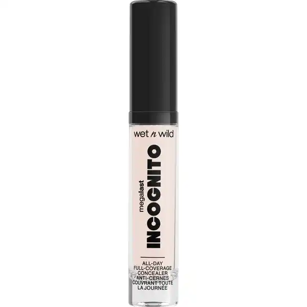 wet n wild MegaLast Incognito All-Day Full Coverage Concealer Fair Beige: Цвет: https://www.rossmann.de/de/make-up-wet-n-wild-megalast-incognito-all-day-full-coverage-concealer-fair-beige/p/0077802118943
Produktbeschreibung und details Der MegaLast Incognito Concealer mit pflegenden und feuchtigkeitsspendenden Inhaltsstoffen wie Sheabutter Sholzwurzelextrakt und Mangosamenbutter bietet langanhaltende Deckkraft von mittlerer bis hoher Intensitt und ein weiches mattes Finish Leicht auf der Haut extrem langanhaltend und luxuris in der Anwendung  der Concealer deckt alles ab Er lsst sich nahtlos verblenden ist intensiv pigmentiert und perfekt zum Highlighten und Konturieren Kontaktdaten Markwins Beauty Brands Montornes Del Valles ES  UrsprungslandHerkunftsort China Anwendung und Gebrauch Um mde Augen zu kaschieren zeichnen Sie ein Dreieck vom inneren Augenwinkel zum ueren Augenwinkel und zur ueren Nasenpartie und verblenden Sie es Zum Konturieren whlen Sie einen Farbton zwei Nuancen dunkler als Ihr natrlicher Hautton und tragen Sie ihn von der oberen Seite des Wangenknochens bis zur Mitte der Wange auf und verblenden Sie ihn Zum Highlighten whlen Sie einen Farbton zwei Nuancen heller als Ihr natrlicher Hautton und tragen Sie ihn auf die Mitte Ihrer Nase Ihren Nasenrcken die Mitte Ihrer Stirn und Ihres Lippenherzens auf und verblenden Sie ihn Gebrauch Aufbewahrung und Verwendung Aufbewahrungs und Verwendungsbedingungen Khl und trocken lagern Inhaltsstoffe AQUA CYCLOPENTASILOXANE TALC ISOPENTYLDIOL CETYL PEGPPG DIMETHICONE GLYCERIN TRIMETHYLSILOXYSILICATE CETYL ETHYLHEXANOATE TRIETHYLHEXANOIN PENTYLENE GLYCOL PEG DIMETHICONE DISTEARDIMONIUM HECTORITE DIISOSTEARYL MALATE MAGNESIUM SULFATE PHENOXYETHANOL TRIETHOXYCAPRYLYLSILANE LECITHIN MANGIFERA INDICA SEED BUTTER GLYCYRRHIZA GLABRA ROOT EXTRACT VITIS VINIFERA SEED EXTRACT ETHYLHEXYLGLYCERIN DISODIUM EDTA NIACINAMIDE BUTYROSPERMUM PARKII BUTTER TOCOPHEROL PROPYLENE GLYCOL GLYCINE SOJA OIL SORBITOL CITRIC ACID SODIUM HYDROXIDE   CI  CI  CI  CI  IL