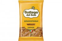 «Bottega del Sole», макаронные изделия «Спирали», цельнозерновые, 400г: 