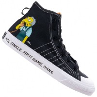 adidas Originals x The Simpsons Moe Nizza High RG Kids Sneakers GZ3538: Цвет: https://www.sportspar.com/adidas-originals-x-the-simpsons-moe-nizza-high-rg-kids-sneakers-gz3538
Brand: adidas The Simpsons collaboration Upper material: textile Inner material: textile Sole: rubber Brand logo on the sole classic Adidas stripes on the inside Closure: shoelaces High-cut, leg ends above the ankle Simpsons graphics on the heels Pull-on tab on the heel for easier entry reinforced toe area 'Ms. Tinkle. First Name, Ivana' lettering on the outside of the sole pleasant wearing comfort NEW, in box &amp; original packaging