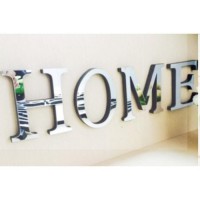 Наклейки интерьерные "HOME", зеркальные, декор на стену, буква 8 х 10 см: 