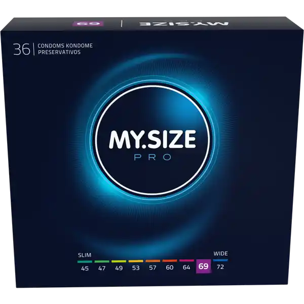 MY.SIZE PRO Kondome 69 mm: Цвет: Produktbeschreibung und details MYSIZE PRO  dnne Kondome fr mehr Sicherheit durch richtigen Sitz bei gleichzeitig intensivem Gefhl Mehr Sicherheit durch individuell abgestimmte Paform Besonders allergenarm und geruchsneural durch die Verwendung von hochgradig reinem VYTEXLatex Die minimale Wandstrke von  bis  mm ist besonders dnn und damit besonders gefhlsecht Nachhaltig und vegan Weit oberhalb der Norm liegende Qaulitt Alle Kondome entsprechen der EURichtlinie fr Medizinprodukte  EWG MYSIZE PRO Kondome  mm glatt zylindrisch transparent mit Resrvoir mit Gleitmittel Kontaktdaten RampampS consumer goods GmbH Wasserburger Landstrae   Mnchen wwwmysizecondomscom Anwendung und Gebrauch Bereits bei Entnahme aus der Verpackung ist unbedingt darauf zu achten das Kondom vorsichtig zu behandeln um Beschdigungen durch Fingerngel Schmuck usw zu vermeiden Das Kondom muss vor dem ersten Kontakt zwischen Penis und Krper des Partnersder Partnerin ber den erigierten Penis gestreift werden um bei der Verhinderung von sexuell bertragbaren Infektionen und von Schwangerschaft untersttzend wirken zu knnen Halten Sie das Reservoir an der Spitze des Kondoms so mit Daumen und Zeigefinger dass dort kein Luftpolster entsteht Rollen Sie das Kondom ber den Penis ab Falls Sie spren dass das Kondom abrutscht oder bermig auf dem Penis spannt unterbrechen Sie den Liebesakt und berprfen Sie den Sitz da dies zu einem Riss fhren kann Eventuell mssen Sie eine andere Kondomgre whlen Bald nach der Ejakulation muss der Penis zurckgezogen werden wobei das Kondom am Penisansatz festzuhalten istBei Verwendung eines zustzlichen Gleitmittels ist es erforderlich nur solche zu verwenden die fr den Gebrauch mit Kondomen als geeignet ausgewiesen sind Die Anwendung fetthaltiger Gleitmittel wie Vaseline Babyl Krperlotionen Massagele Butter Margarine usw ist zu vermeiden da diese die Unversehrtheit des Kondoms beeintrchtigenBei gleichzeitiger Anwendung von Medikamenten die in Kontakt mit dem Kondom kommen knnen ist es erforderlich einen Arzt oder Apotheker zu deren Vertrglichkeit zu konsultierenSollte ein Kondom whrend des Gebrauchs undicht werden oder bersten suchen Sie mglichst schnell medizinische Hilfe mindestens innerhalb von  StundenWenn die Einzelpackung offensichtlich beschdigt ist das Kondom verwerfen und ein neues Kondom aus einer unbeschdigten Packung verwenden Entsorgen Sie das gebrauchte Kondom im Abfalleimer und nicht in der Toilette Verwenden Sie das Kondom nur einmal da bei Wiederverwendung ein erhhtes Risiko fr ein Versagen oder fr eine Infektion gegeben ist Gebrauch Aufbewahrung und Verwendung Aufbewahrungs und Verwendungsbedingungen Khl und trocken lagern Vor direkter Sonneneinstrahlung und Hitze schtzen Inhaltsstoffe Naturkautschuklatex Silikongleitgel Warnhinweise und wichtige Hinweise Warnhinweise Jedes Kondom nur einmal verwenden Keine Verhtungsmethode kann igen Schutz vor ungewollter Schwangerschaft oder Infektionskrankheiten garantieren Gebrauchsanweisung beachten Kondome bieten nur bei vaginalem Geschlechtsverkehr ihren bestmglichen SchutzDiese Kondome bestehen aus Naturkautschuklatex der bei Latexallergikern eventuell allergische Reaktionen einschlielich eines anaphylaktischen Schocks hervorrufen kann Kein Verhtungsmittel kann einen  Schutz garantieren
https://www.rossmann.de/de/gesundheit-mysize-pro-kondome-69-mm/p/4025838436698