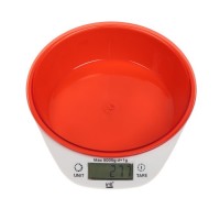 Весы кухонные Irit IR-7117, электронные, до 5 кг, красные: 