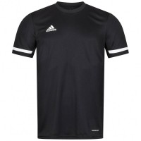 adidas T19 Aeroready Men Jersey DW6894: Цвет: https://www.sportspar.com/adidas-t19-aeroready-men-jersey-dw6894
Brand: adidas Material: 100% polyester (recycled) Inserts: 100% polyester (recycled) Brand logo on the right chest AeroReady – particularly fast moisture absorption for a pleasantly dry and cool wearing comfort Primegreen - high-performance fabric made from at least 50% recycled materials Breathable mesh inserts for optimal air circulation elastic, ribbed crew neck Short sleeve elastic, ribbed cuffs contrasting color design regular fit elastic material pleasant wearing comfort NEW, with tags and original packaging