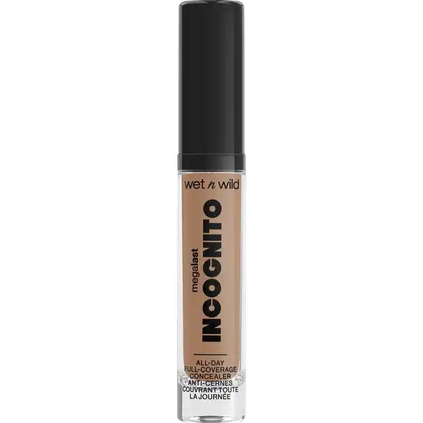 wet n wild MegaLast Incognito All-Day Full Coverage Concealer Light Medium: Цвет: https://www.rossmann.de/de/make-up-wet-n-wild-megalast-incognito-all-day-full-coverage-concealer-light-medium/p/0077802119025
Produktbeschreibung und details Der MegaLast Incognito Concealer mit pflegenden und feuchtigkeitsspendenden Inhaltsstoffen wie Sheabutter Sholzwurzelextrakt und Mangosamenbutter bietet langanhaltende Deckkraft von mittlerer bis hoher Intensitt und ein weiches mattes Finish Leicht auf der Haut extrem langanhaltend und luxuris in der Anwendung  der Concealer deckt alles ab Er lsst sich nahtlos verblenden ist intensiv pigmentiert und perfekt zum Highlighten und Konturieren Kontaktdaten Markwins Beauty Brands Montornes Del Valles ES  UrsprungslandHerkunftsort China Anwendung und Gebrauch Um mde Augen zu kaschieren zeichnen Sie ein Dreieck vom inneren Augenwinkel zum ueren Augenwinkel und zur ueren Nasenpartie und verblenden Sie es Zum Konturieren whlen Sie einen Farbton zwei Nuancen dunkler als Ihr natrlicher Hautton und tragen Sie ihn von der oberen Seite des Wangenknochens bis zur Mitte der Wange auf und verblenden Sie ihn Zum Highlighten whlen Sie einen Farbton zwei Nuancen heller als Ihr natrlicher Hautton und tragen Sie ihn auf die Mitte Ihrer Nase Ihren Nasenrcken die Mitte Ihrer Stirn und Ihres Lippenherzens auf und verblenden Sie ihn Gebrauch Aufbewahrung und Verwendung Aufbewahrungs und Verwendungsbedingungen Khl und trocken lagern Inhaltsstoffe AQUA CYCLOPENTASILOXANE TALC ISOPENTYLDIOL CETYL PEGPPG DIMETHICONE GLYCERIN TRIMETHYLSILOXYSILICATE CETYL ETHYLHEXANOATE TRIETHYLHEXANOIN PENTYLENE GLYCOL PEG DIMETHICONE DISTEARDIMONIUM HECTORITE DIISOSTEARYL MALATE MAGNESIUM SULFATE PHENOXYETHANOL TRIETHOXYCAPRYLYLSILANE LECITHIN MANGIFERA INDICA SEED BUTTER GLYCYRRHIZA GLABRA ROOT EXTRACT VITIS VINIFERA SEED EXTRACT ETHYLHEXYLGLYCERIN DISODIUM EDTA NIACINAMIDE BUTYROSPERMUM PARKII BUTTER TOCOPHEROL PROPYLENE GLYCOL GLYCINE SOJA OIL SORBITOL CITRIC ACID SODIUM HYDROXIDE   CI  CI  CI  CI  IL