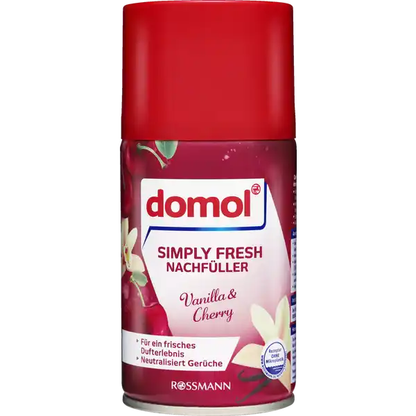 domol Simply Fresh Nachfller Spray quotVanilla amp Cherryquot: Цвет: https://www.rossmann.de/de/haushalt-domol-simply-fresh-nachfueller-spray-vanilla-und-cherry/p/4305615148519
Produktbeschreibung und details Freuen Sie sich auf eine sanfte DuftAtmosphre in Ihrem Zuhause  mit dem domol Simply Fresh Nachfller Vanilla ampamp Cherry verstrmt einen sen angenehmen Duft von Vanille und Kirschen kontinuierliches Dufterlebnis bis zu  Tage bei einer Duftintervalleinstellung von  Minuten sprht ohne feuchten Nebel auch manuell anwendbar als Duftspray Kontaktdaten Dirk Rossmann GmbH Isernhgener Str   Burgwedel wwwrossmannde   UrsprungslandHerkunftsort Hergestellt in der EU Testurteile Qualittssiegel ampamp Verbandszeichen Anwendung und Gebrauch Stellen Sie den ONOFF Sprhzeitschalter Ihres Gertes auf OFF bevor Sie die Simply Fresh Sprhdose einsetzen Halten Sie das Gert beim Einschalten von Ihrem Gesicht weg Stellen Sie den Sprhzeitschalter ein indem Sie das gewnschte Sprhzeitintervall  Minuten whlen Sobald es eingeschaltet ist gibt das Gert automatisch nach  Sekunden den ersten Sprhsto ab Folgen Sie aus Sicherheitsgrnden den Anweisungen die Ihrem Gert beiliegen Inhaltsstoffe ber  aliphatische Kohlenwasserstoffe Weitere Inhaltsstoffe Duftstoffe BENZYL BENZOATE COUMARIN HEXYL CINNAMAL Warnhinweise und wichtige Hinweise Warnhinweise GEFAHR Extrem entzndbares Aerosol Behlter steht unter Druck Kann bei Erwrmung bersten Verursacht schwere Augenreizung Ist rztlicher Rat erforderlich Verpackung oder Kennzeichnungsetikett bereithalten Darf nicht in die Hnde von Kindern gelangen Vor Gebrauch Kennzeichnungsetikett lesen Von Hitze heien Oberflchen Funken offenen Flammen und anderen Zndquellen fernhalten Nicht rauchen Nicht gegen offene Flamme oder andere Zndquelle sprhen Nicht durchstechen oder verbrennen auch nicht nach Gebrauch Aerosol nicht einatmen Nicht in die Augen auf die Haut oder auf die Kleidung gelangen lassen Nach Gebrauch Hnde grndlich waschen Nur im Freien oder in gut belfteten Rumen verwenden BEI KONTAKT MIT DEN AUGEN Einige Minuten lang behutsam mit Wasser splen Eventuell vorhandene Kontaktlinsen nach Mglichkeit entfernen Weiter splen Bei anhaltender Augenreizung rztlichen Rat einholenrztliche Hilfe hinzuziehen Vor Sonnenbestrahlung schtzen Nicht Temperaturen ber  C aussetzen Den domol Simply Fresh Nachfller nur fr das domol Automatisches Duftspray verwenden Nicht auf Oberflchen sprhen Bei Kontakt mit Oberflchen sofort mit einem feuchten Tuch abwischen Nicht auf Lebensmittel oder Kleidung sprhen Nicht direkt auf Textilien Polster oder Vorhnge richten Nur vllig restentleerte Behlter der Wertstoffsammlung zufhren Grere Produktreste zur Problemstoffsammelstelle bringen Personen die auf Duftstoffe empfindlich reagieren sollten dieses Produkt mit Vorsicht verwenden Raumdfte sind kein Ersatz fr gute Haushaltshygiene