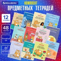 Тетради предметные, КОМПЛЕКТ 12 ПРЕДМЕТОВ, "КОТ-ЭНТУЗИАСТ", 48 л., TWIN-лак, BRAUBERG, 404609: Цвет: Предметные тетради BRAUBERG предназначены для учащихся средних и старших классов. Обложка из импортного мелованного картона обеспечивает тетради долговечность. Спецэффект "выборочный TWIN-лак" придает изображениям оригинальность и выразительность.
: BRAUBERG
: Россия
2