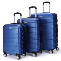 VERTICAL STUDIO "Trelleborg" 20" 24" 28" Suitcase Set of 3 navy: Цвет: Brand VERTICAL STUDIO Set consisting of three trolley cases Outer material plastic ABS big Trolley External dimensions HWD  cm   cm   cm inches      Net weight  volume kg  L medium Trolley External dimensions HWD  cm   cm   cm inches      Net weight  volume kg  L smaller Trolley External dimensions HWD  cm   cm   cm inches      Net weight  volume  kg   l Lining material  polyester Brand logo as a metal emblem on the front Matryoshka design can be stored inside each other to save space The smallest Suitcase corresponds to the size regulations for hand luggage a telescopic handle with several possible height settings four smoothrunning wheels for convenient transport a large main compartment with a circumferential way zipper three digit suitcase lock  possible combinations Divider with integrated zippered mesh pocket for division converging tension straps with click closure Interior lined throughout Zippered lining on each side of the case two carrying handles with suspension structured outer material with a matte finish NEW with box ampamp original packaging
https://www.sportspar.com/vertical-studio-trelleborg-20-24-28-suitcase-set-of-3-navy