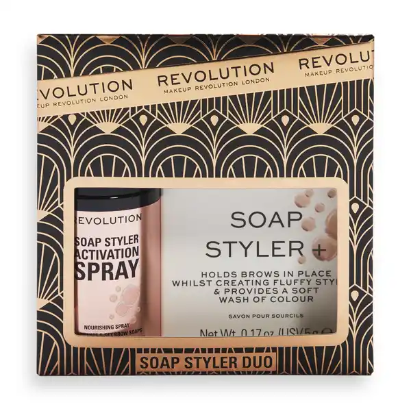 Revolution Makeup Revolution Soap Styler Duo: Цвет: Produktbeschreibung und details Nach dem trendigen Fluffy Brow Effekt Aber sicher Das Revolution Soap Styler Duo sorgt dafr dass Ihre Augenbrauen den ganzen Tag lang im Griff sind Es enthlt den viralen Soap Styler eine spezielle brauensichere Seife fr deine neuen Brauen die sich nicht verziehen und das mattierende Fixierspray um den Look zu fixieren Dieses Set enthlt Revolution Matte Fix Fixierungsspray Revolution Seifenstyler Duo Kontaktdaten Revolution Beauty Distribution Ltd Unit  Sheet Glass Road Cullet Drive ME FJS Queenborough UK wwwrevolutionbeautycom UrsprungslandHerkunftsort China Inhaltsstoffe REVOLUTION SOAP STYLER INGREDIENTS MYRISTIC ACID SODIUM STEARATE PROPYLENE GLYCOL SORBITOL BUTYROSPERMUM PARKII SHEA BUTTER ALOE BARBADENSIS LEAF EXTRACT OLEA EUROPAEA OLIVE FRUIT OIL GLYCERIN PARFUM FRAGRANCE LIMONENE LINALOOL CITRONELLOL REVOLUTION BROW ACTIVATION SPRAY INGREDIENTS AQUA WATER EAUAMPACRYLATESALLYL METHACRYLATE COPOLYMERPVPALCOHOL DENAT PHENOXYETHANOLETHYLHEXYLGLYCERINPROPYLENE GLYCOLCUCUMIS SATIVUS CUCUMBER FRUIT EXTRACTBETULA ALBA BARK EXTRACT
https://www.rossmann.de/de/make-up-revolution-makeup-revolution-soap-styler-duo/p/5057566640367