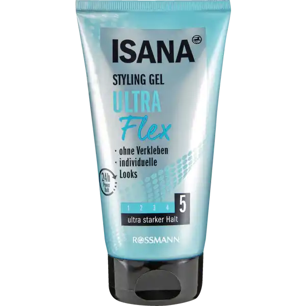 ISANA Styling Gel Ultra Flex: Цвет: Produktbeschreibung und details ISANA Styling Gel Ultra Flex fr individuelleLooks und ein perfektes Styling dauerhafter Halt fr flexible Styles keine Rckstnde kein Verkleben leicht auszubrsten trocknet das Haar nicht aus mit Pflegevitamin B Hautvetrglichkeit dermatologisch getestet vegan Kontaktdaten Dirk Rossmann GmbH Isernhgener Strae   Burgwedel Testurteile Qualittssiegel ampamp Verbandszeichen Anwendung und Gebrauch Styling Gel in den Hnden verteilen ins feuchte oder trockene Haar einarbeiten und individuell stylen Inhaltsstoffe Aqua Alcohol Denat VPVA Copolymer Niacinamide Parfum Carbomer Limonene Linalool Aminomethyl Propanol
https://www.rossmann.de/de/pflege-und-duft-isana-styling-gel-ultra-flex/p/4305615612249